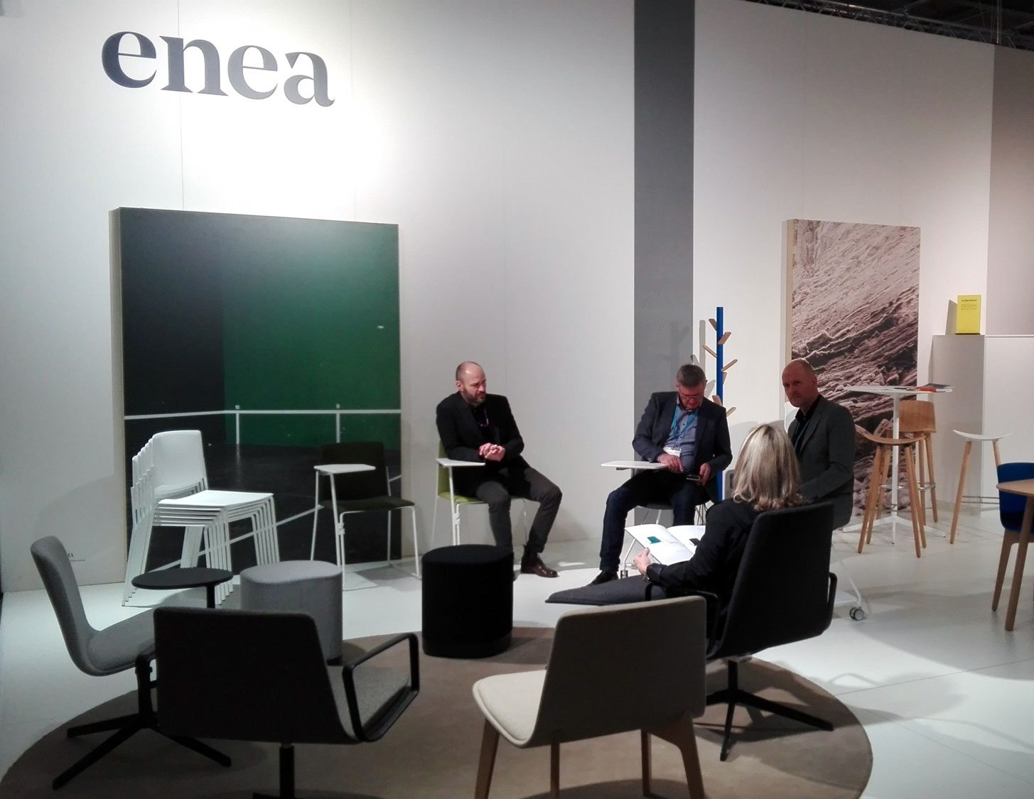 enea design stand en stockholm furniture fair 2017